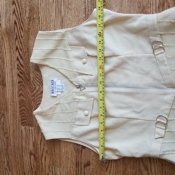 (12) Mascara Vintage Canadian Made Vest ❤ Zip Up ❤ Rayon Blend - Picture 5 of 8